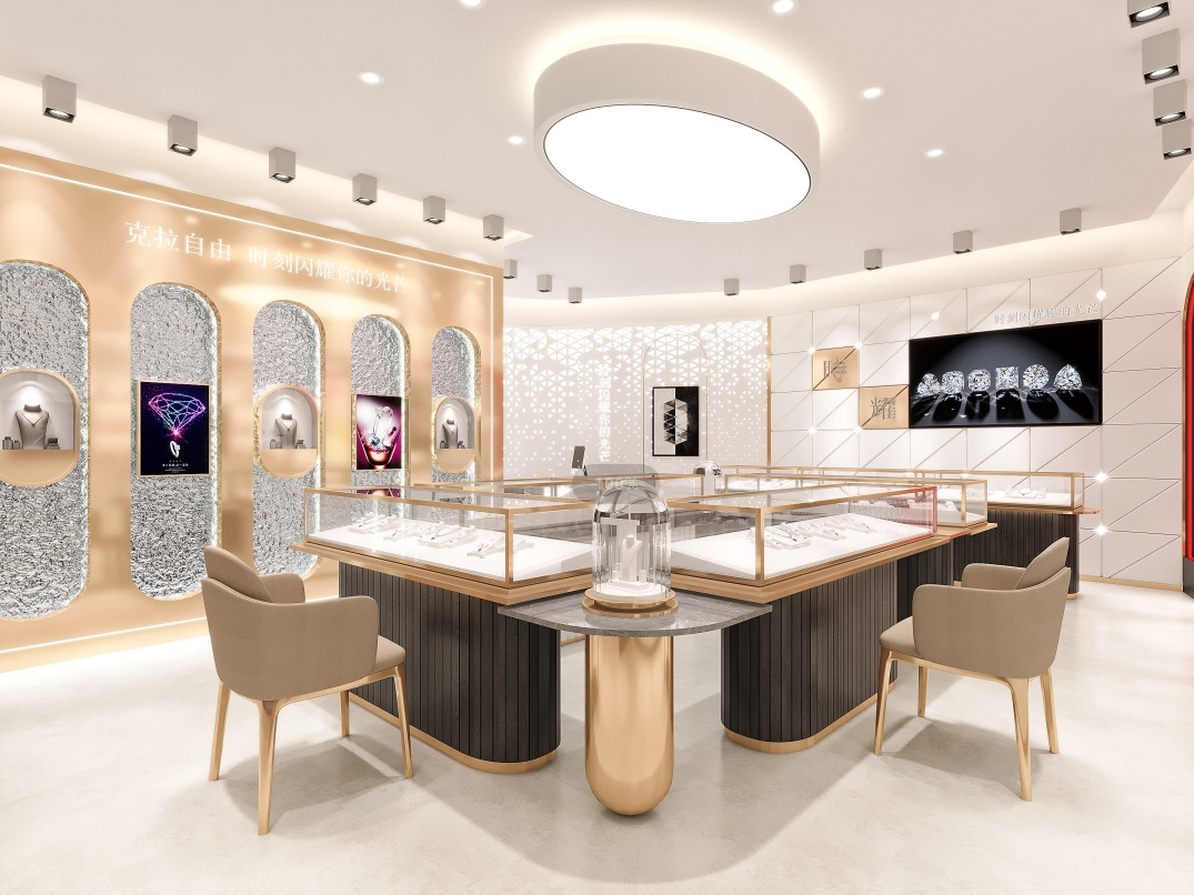 珠宝店展示柜台黄金玉器展示柜商场中岛柜手表眼镜柜玻璃饰品柜