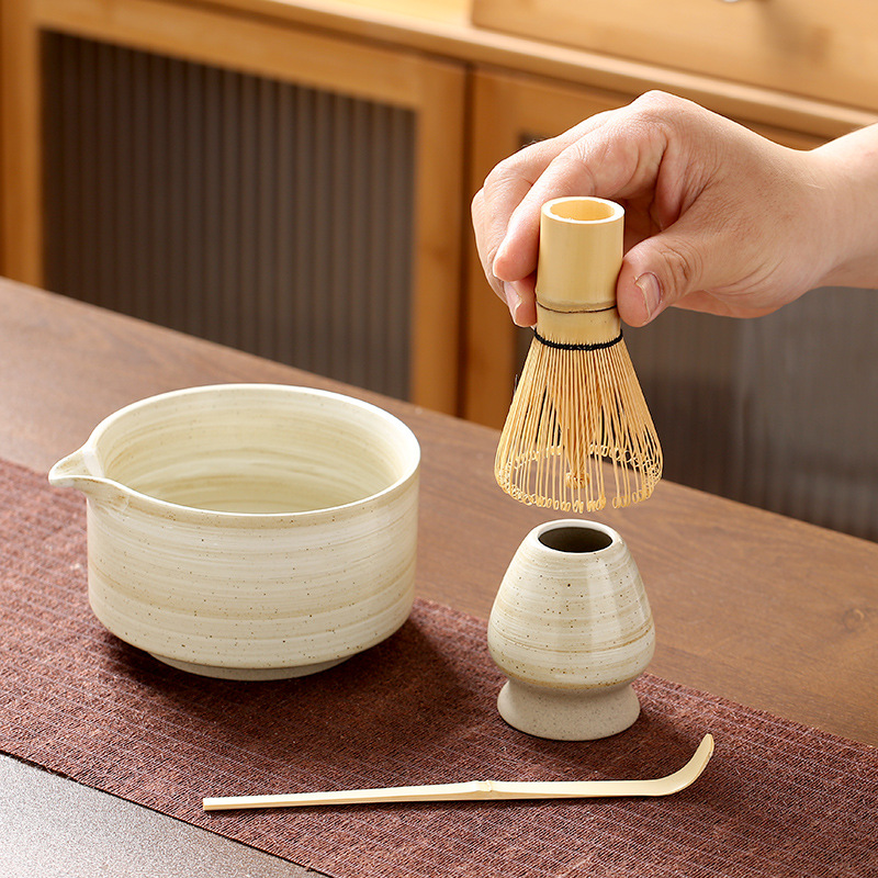 抹茶碗陶瓷茶具配件茶筅立套组日式茶道宋代点茶艺工具沙拉特色碗