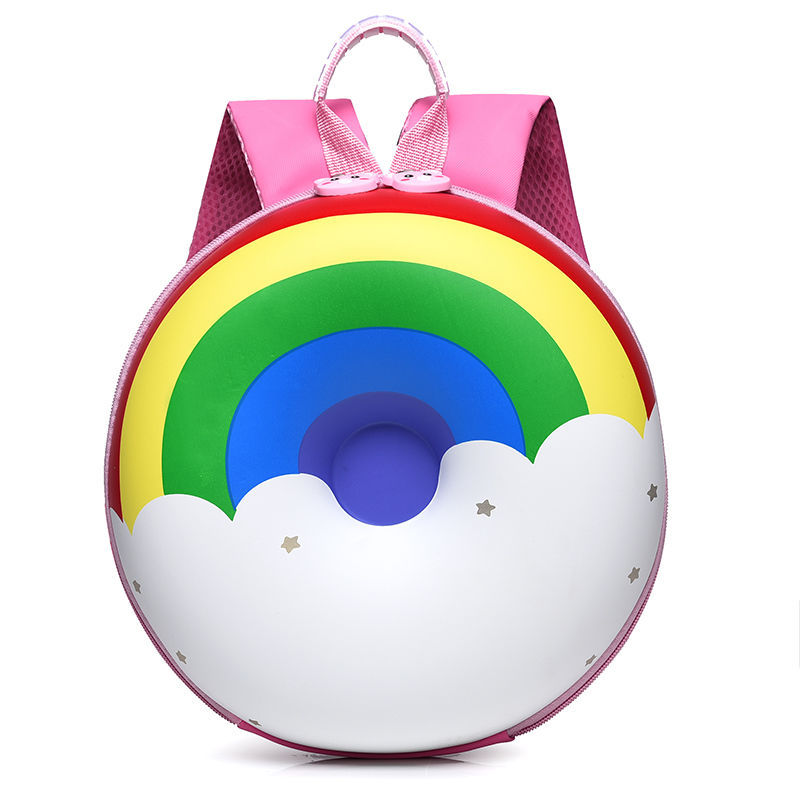 Donut Schoolbag Kindergarten Backpack Girl 3-5 Years Old Boy Rocket Cartoon Rainbow Baby Toddler Backpack
