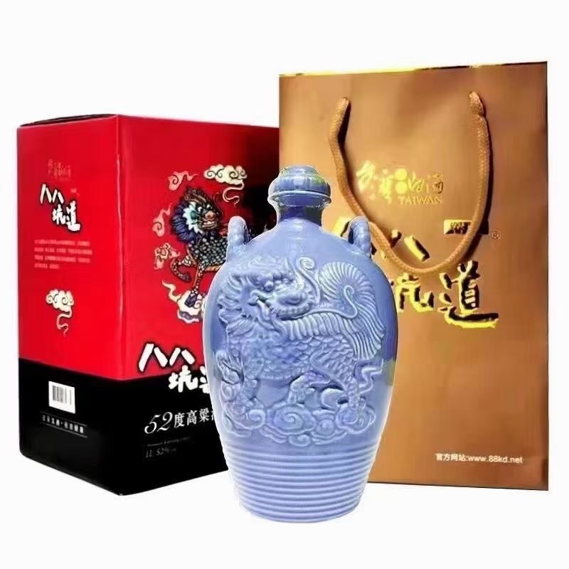八八坑道麒麟酒52度1公升清香型白酒