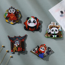 新款便签夹成都磁吸熊猫卡通个性创意磁性冰箱贴装饰中国风