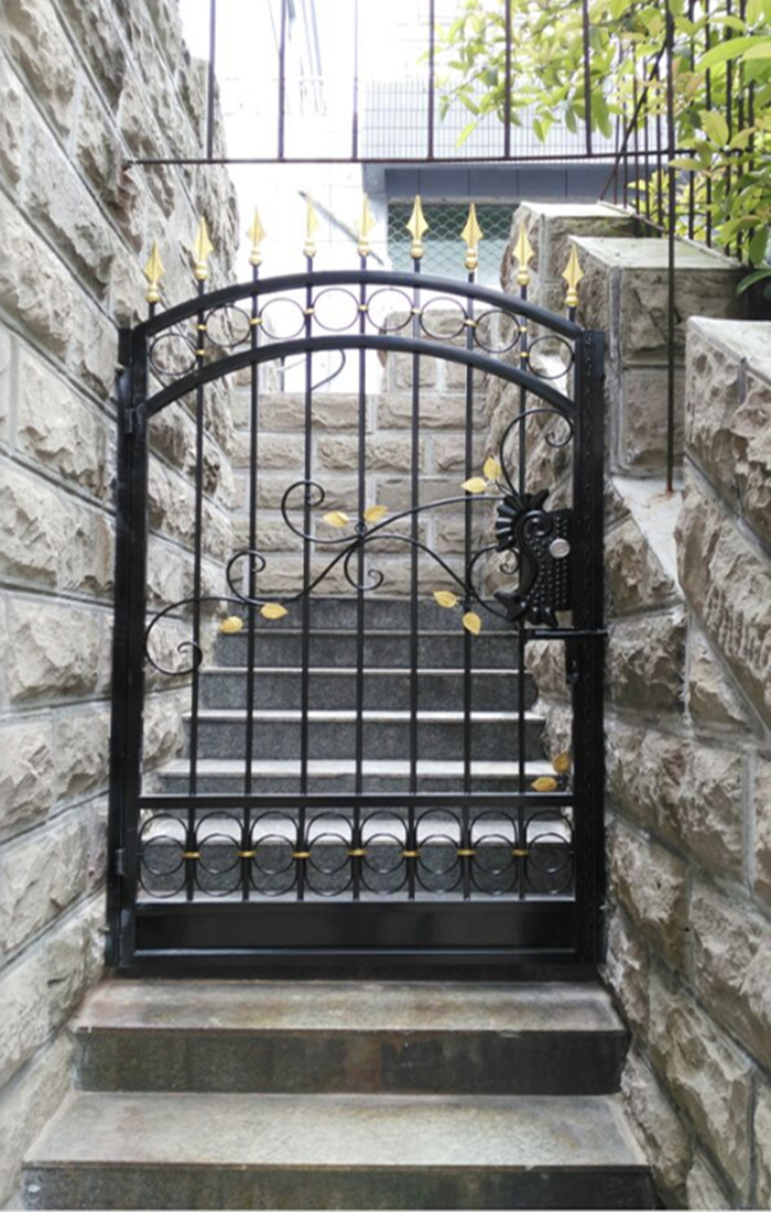 欧式庭院门单双开铁艺大门防盗门户外别墅院门花园进户门小区大门