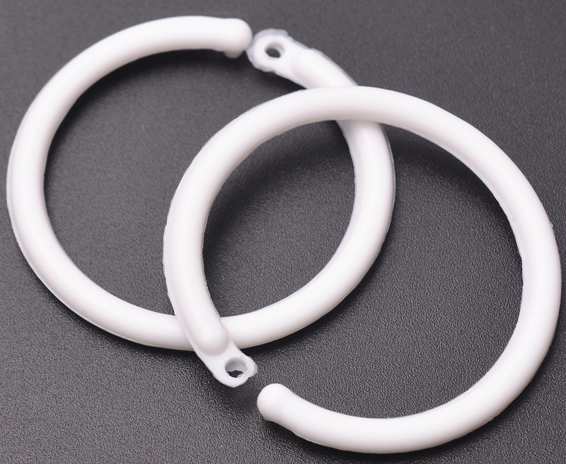 圆圈扣圆形扣卡扣塑料钥匙扣挂件扣挂钩服饰辅料挂钩窗帘夹卡片扣