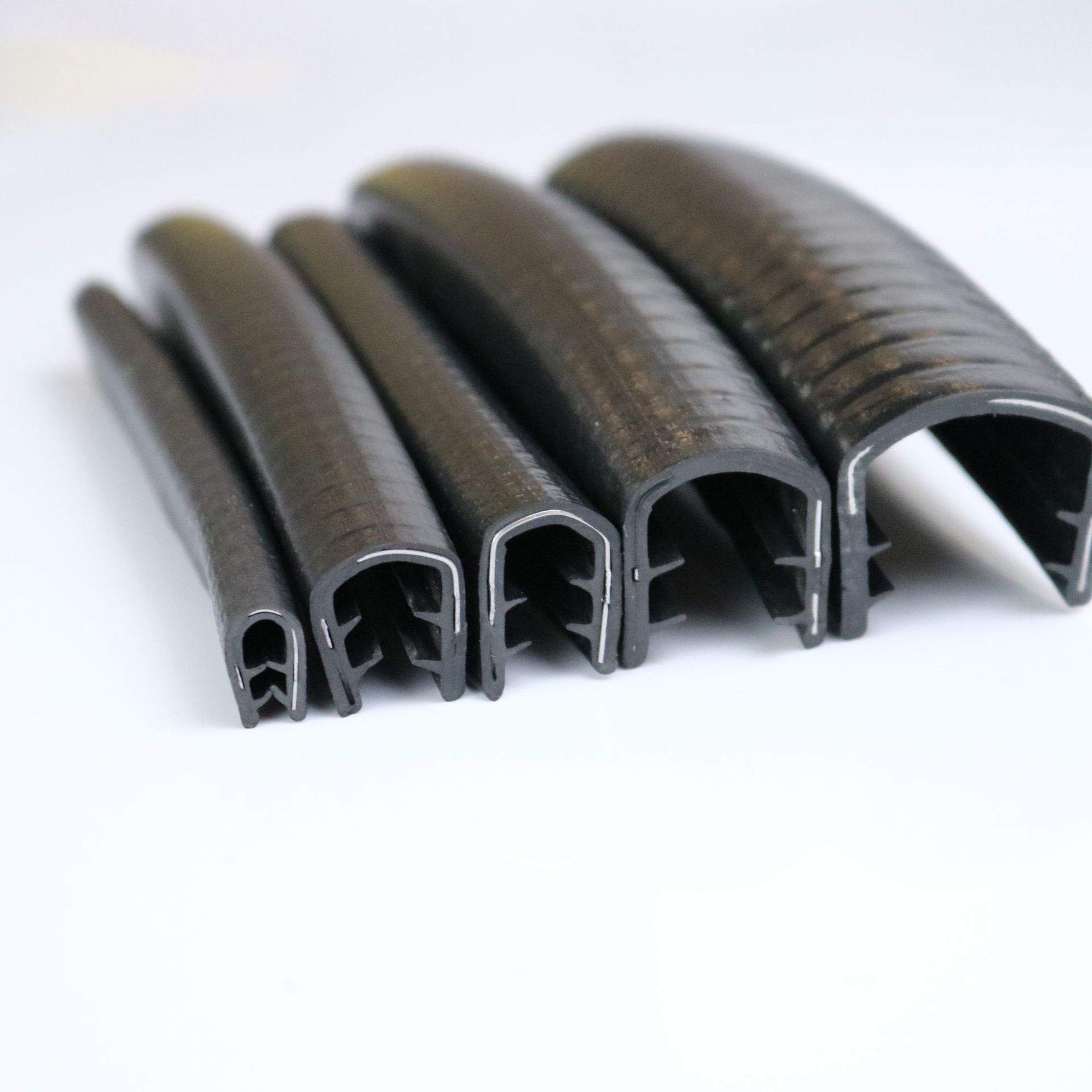 u型骨架密封 橡胶复合包边条机械锋利板金防割手护口条滑板保护条