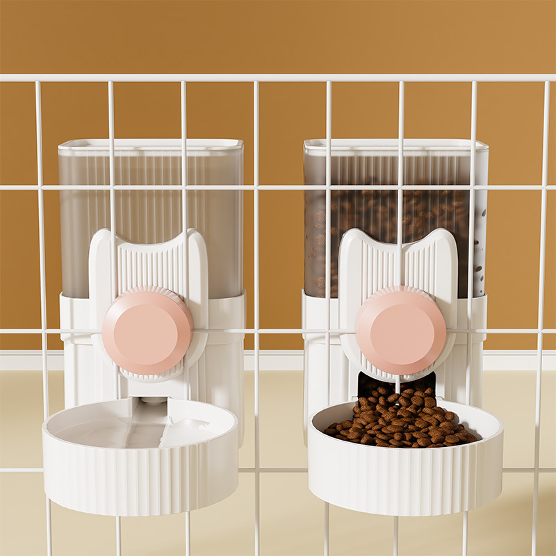 cross-border new arrival pet hanging cage automatic pet feeder dog water dispenser hanging kettle dog food bowl cat bowl wholesale