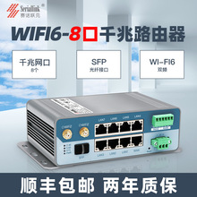 赛诺联克SLK-R680-WIFI-8TH 8口1000M工业级WI-FI6 CPE路由器