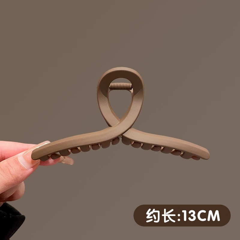 High-Grade Oversized Barrettes Female 2024 New Back Head Grip Hair Volume More than Shark Clip Clip Hairware Hairpin