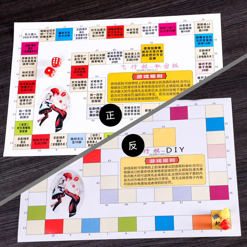 玩范情趣扑克牌骰子游戏性玩具私密的事房中术成人情趣用品批发