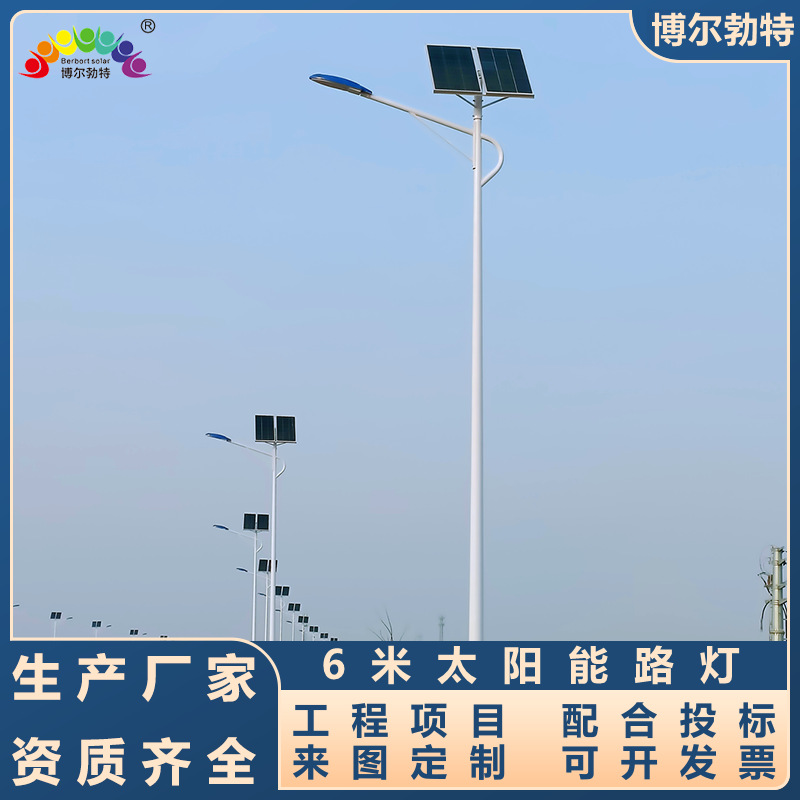Solar Street Lamp 6 M Rural Revitalization Led Wind and Solar Street Lamp Wholesale Factory Bolbert
