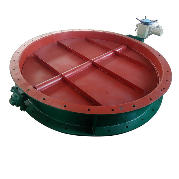 电动百叶排风阀dn3500 大口径法兰通风蝶阀 风道烟道电动调节阀