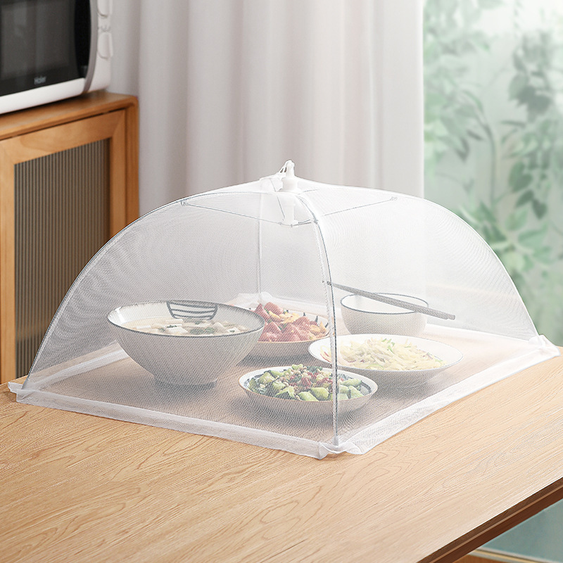 饭桌盖菜罩家用折叠餐桌罩新款防尘防蝇饭菜罩剩菜食物网大号罩子