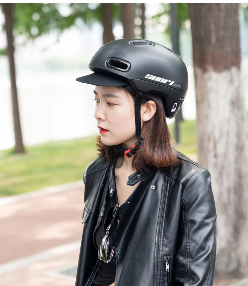 时尚电动车头盔 女机车摩托车通勤头盔 四季通用半覆式哈雷盔成人