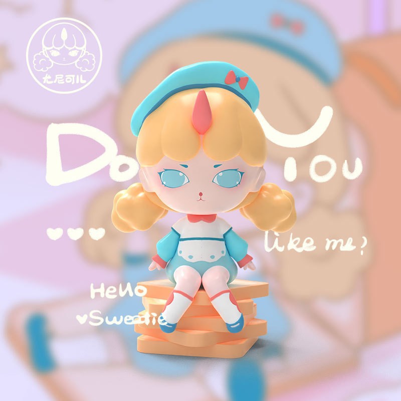 正版尤尼可儿甜品系列盲盒直播热销款式 活动礼品款密林古堡盲盒