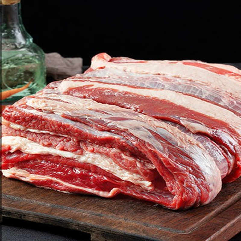 牛肋条肉新鲜牛腩肉黄牛肋条牛肋排肉去骨牛排农家黄牛肉1500克装