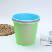 创意时尚家用垃圾桶 客厅塑料垃圾篓办公室纸篓厨房卫生桶2元批发