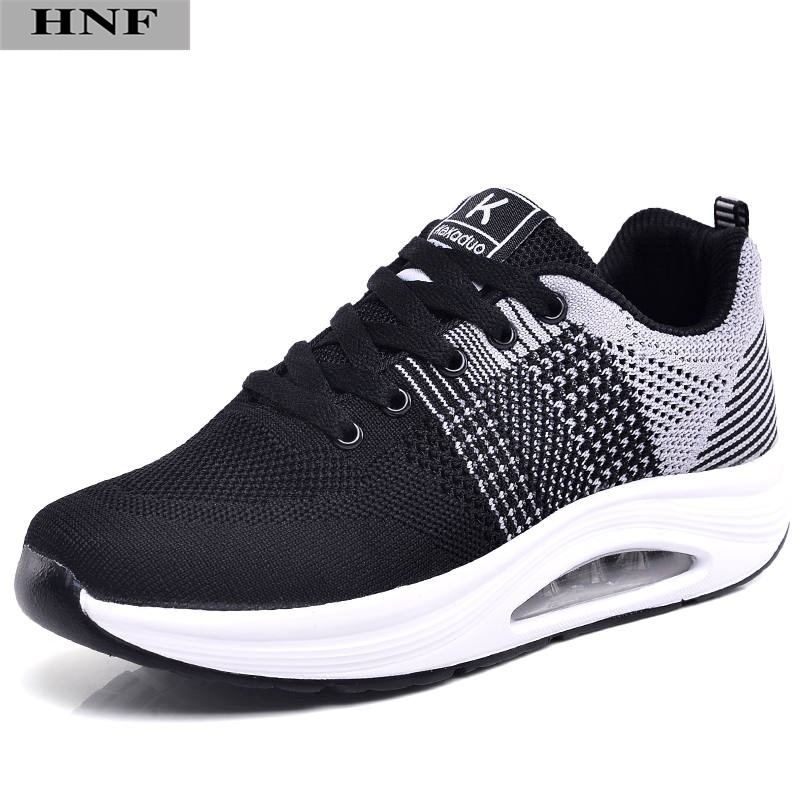 走步鞋女运动休闲鞋软底轻松防滑透气ins远动轻便波鞋学生军训秋