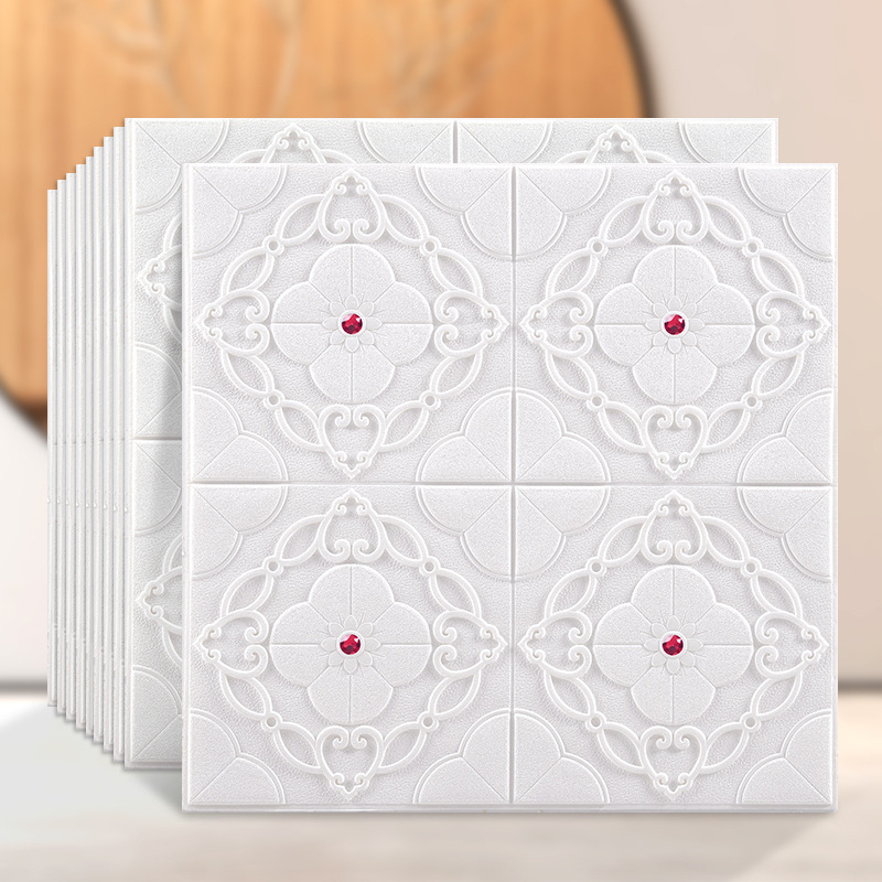 3d立体自粘墙贴温馨壁纸泡沫墙纸背景墙装饰客厅卧室墙面翻新强胶