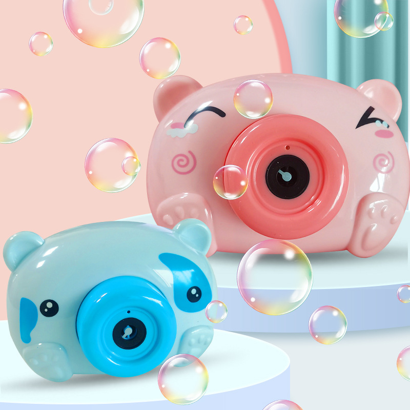 电动小猪泡泡机玩具抖音同款网红少女心儿童卡通全自动吹泡泡相机