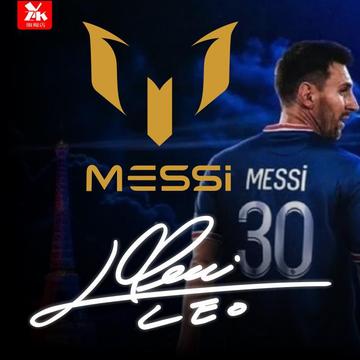 个性创意大巴黎梅西足球明星梅西标志签名汽车贴纸周边装饰贴纸