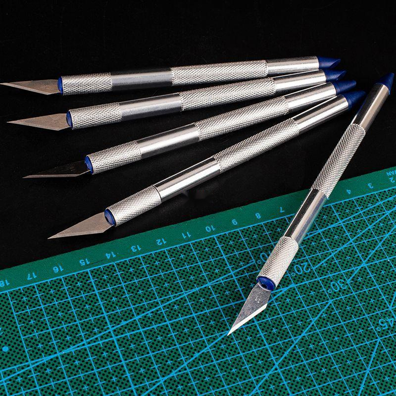 美术生手帐刻刀账美术剪纸学生专用金属杆刻纸橡皮章雕刻笔代发跨