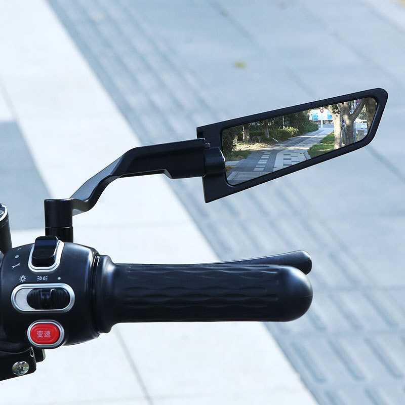 定风翼摩托车电动车改装通用后视镜踏板车刀锋倒车镜小牛九号雅迪