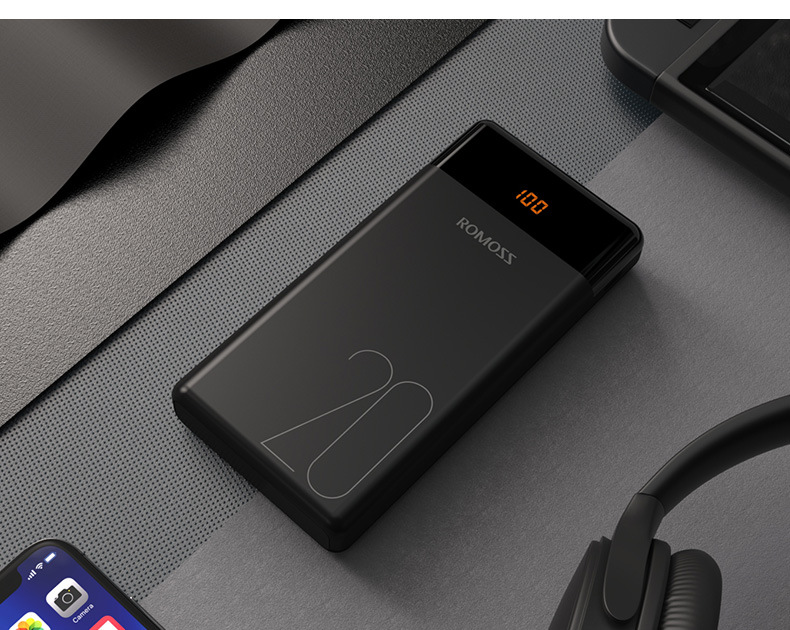 批发正品romoss/罗马仕移动电源20000毫安lt20液晶数显手机充电宝