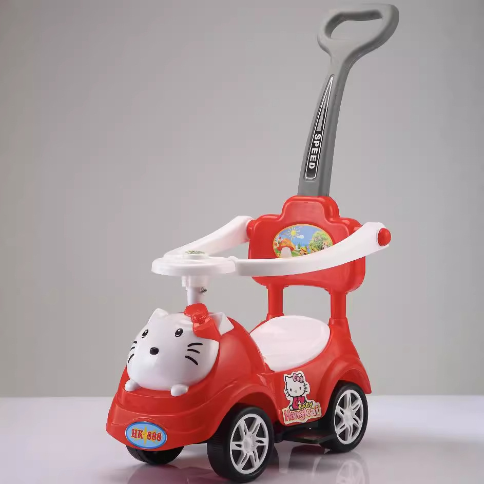 儿童滑行车扭扭车学步车婴幼儿宝宝玩具车摇摆车带推杆滑行车