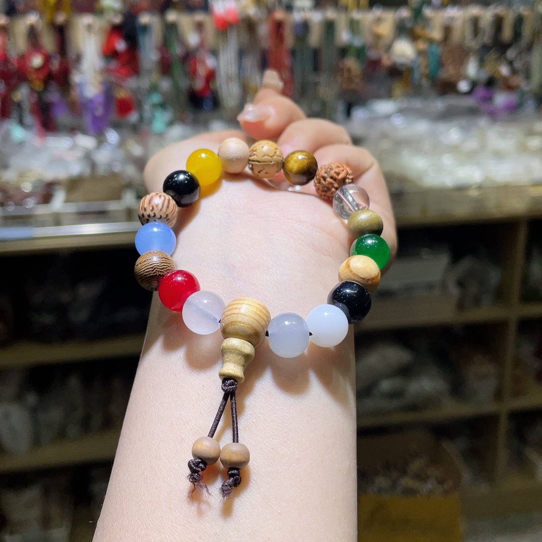 杭州灵菩提子十八籽手串静心平安念珠手串佛珠好顺18子多宝手串