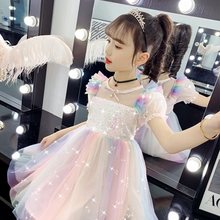 女童2021公主裙春夏装新款韩版儿童洋气连衣裙女孩夏季裙子蓬蓬裙