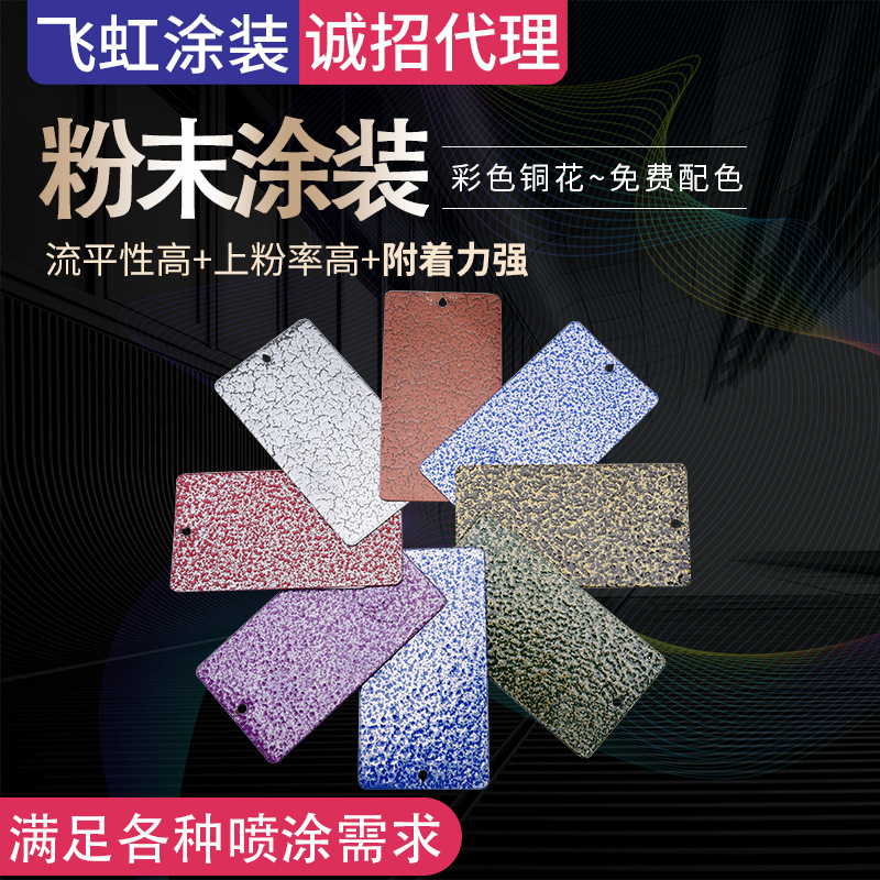 纳米电镀彩色粉末涂料  高光镜面蓝色塑粉 糖果色静电喷涂粉末0640