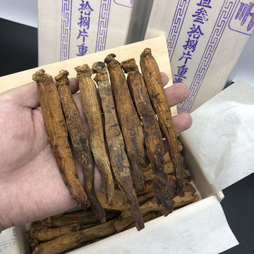 高丽参韩尊牌石柱参天字号40支/30支边条参150克盒装红参现货批发