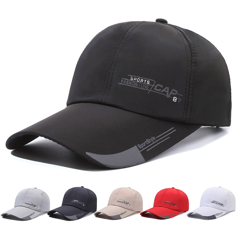 Hat Men's and Women's New Baseball Cap Casual Quick-Drying Cap Sun-Proof Youth Trendy New Fashion Peaked Cap Outdoor