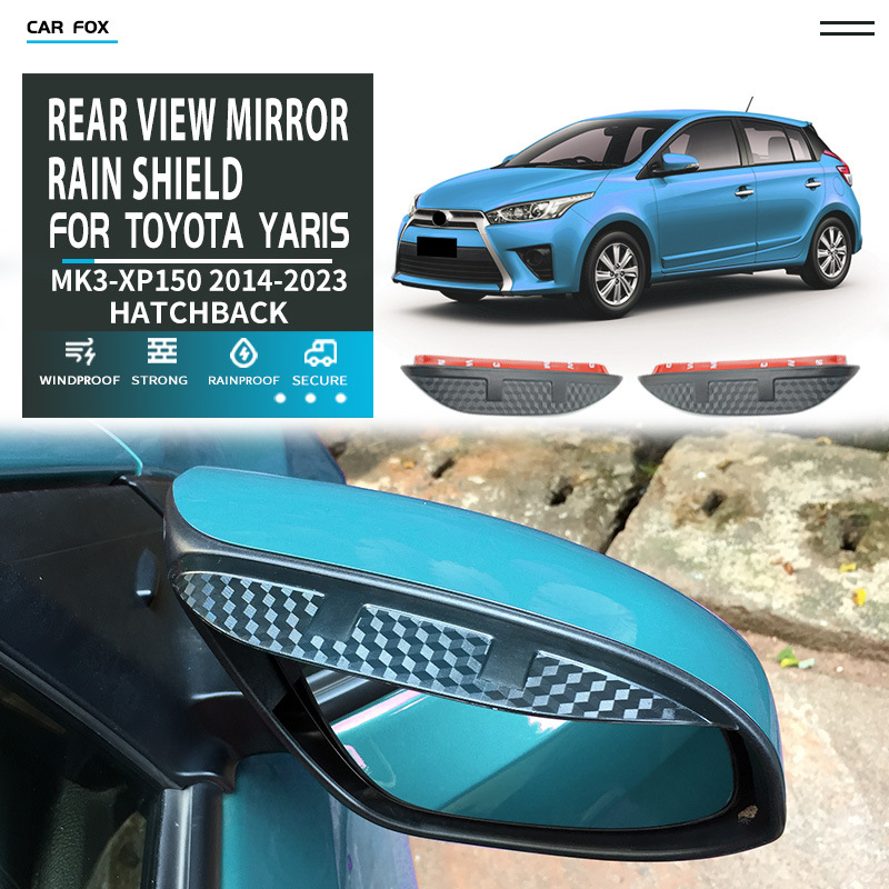 适用丰田雅力士后视镜雨眉YARIS Rear view mirror rain shield