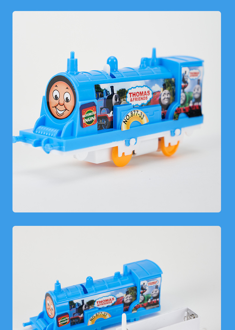 新款儿童益智电动托马斯小火车益智拼装diy轨道车套装玩具地摊