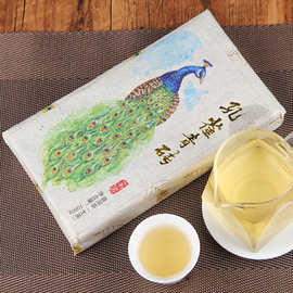 云南普洱生茶孔雀青砖古树茶普洱茶生茶砖 1000g攸乐生砖口粮茶叶