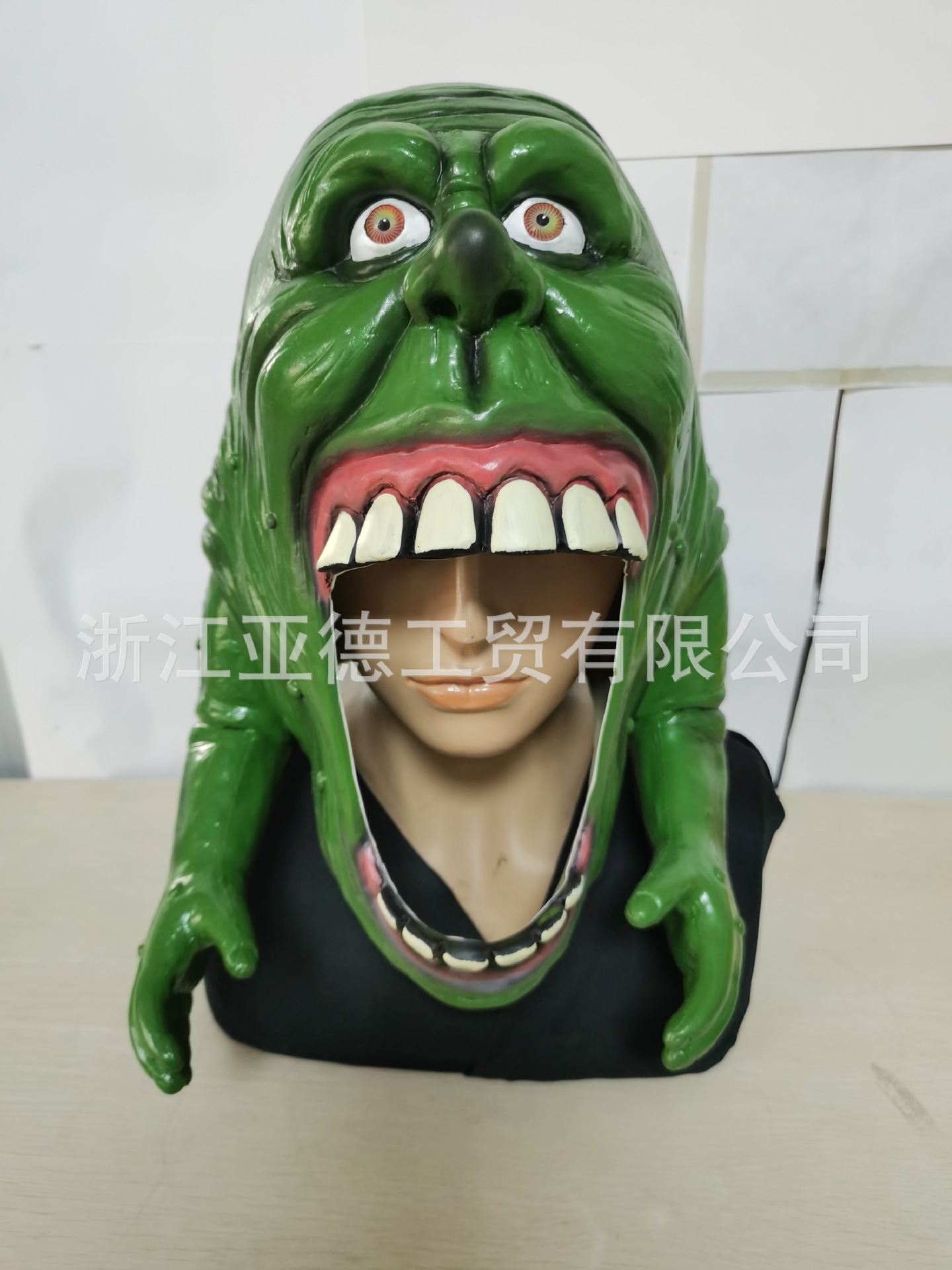 亚马逊热卖恐怖食人蛙动物头套疯狂的青蛙乳胶面具沙雕恶搞道具