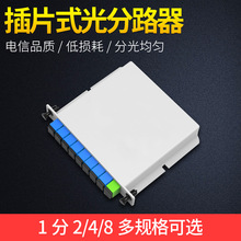 插片式1：2光纤分光器PLC 光纤分路器 一分二