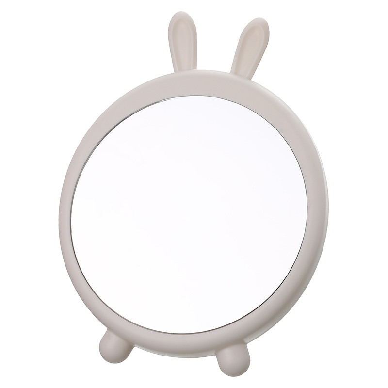 Rabbit Ear Hanging Makeup Mirror Student Dormitory Cartoon Desktop High Definition Vanity Mirror Single-Sided Bear Bracket Princess Mirror