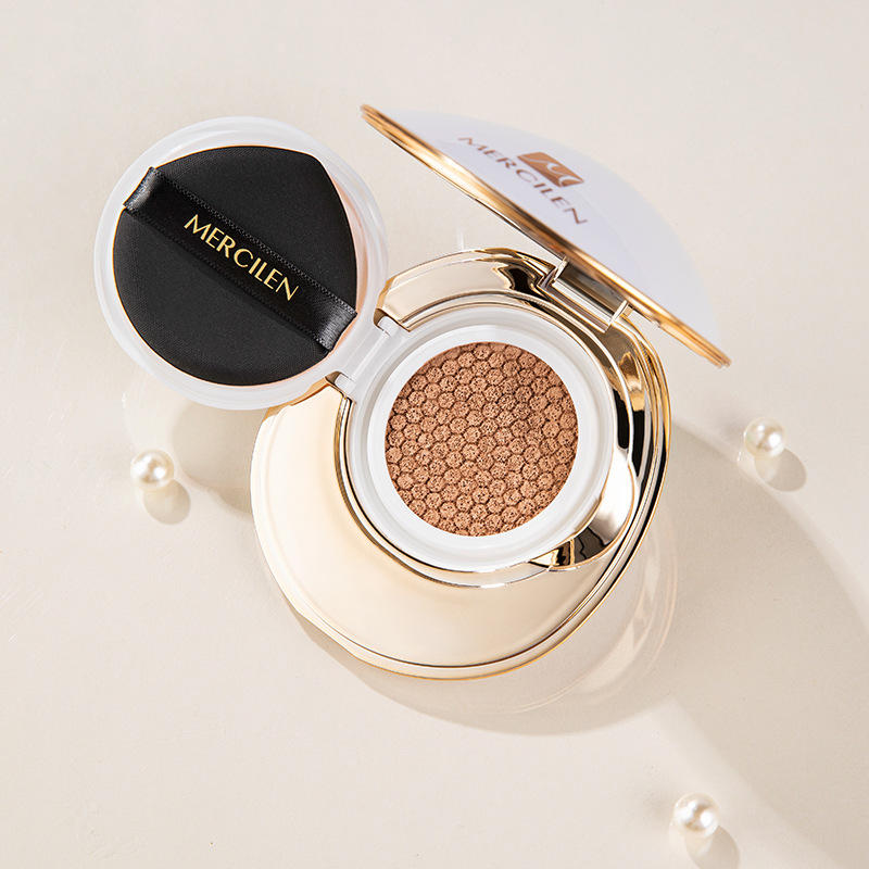 梦希蓝珍珠亮颜养肤气垫bb霜15g持妆控油cc霜不脱妆粉底液批发