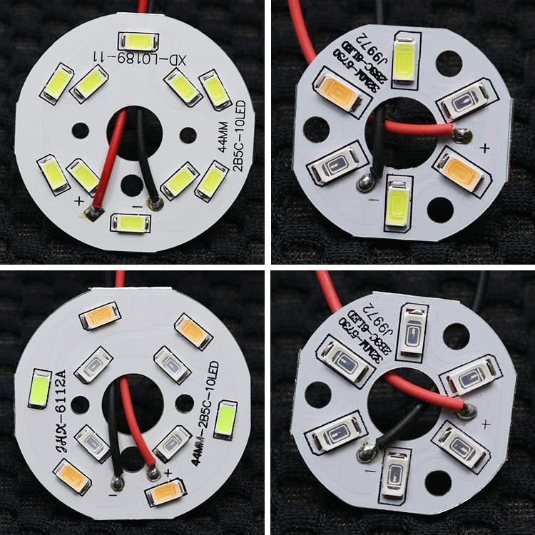 32mm水晶灯光源led配件 5730圆形贴片3w彩光5w大厅吸顶灯灯芯2b3c