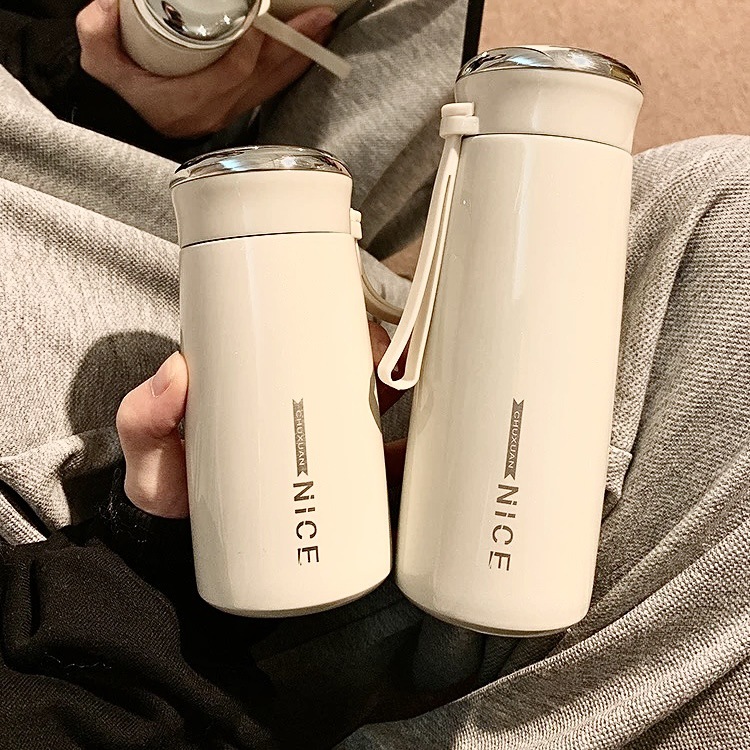 网红ins楚轩304高颜值轻量小巧女士水杯带提绳保温杯简约商务礼品