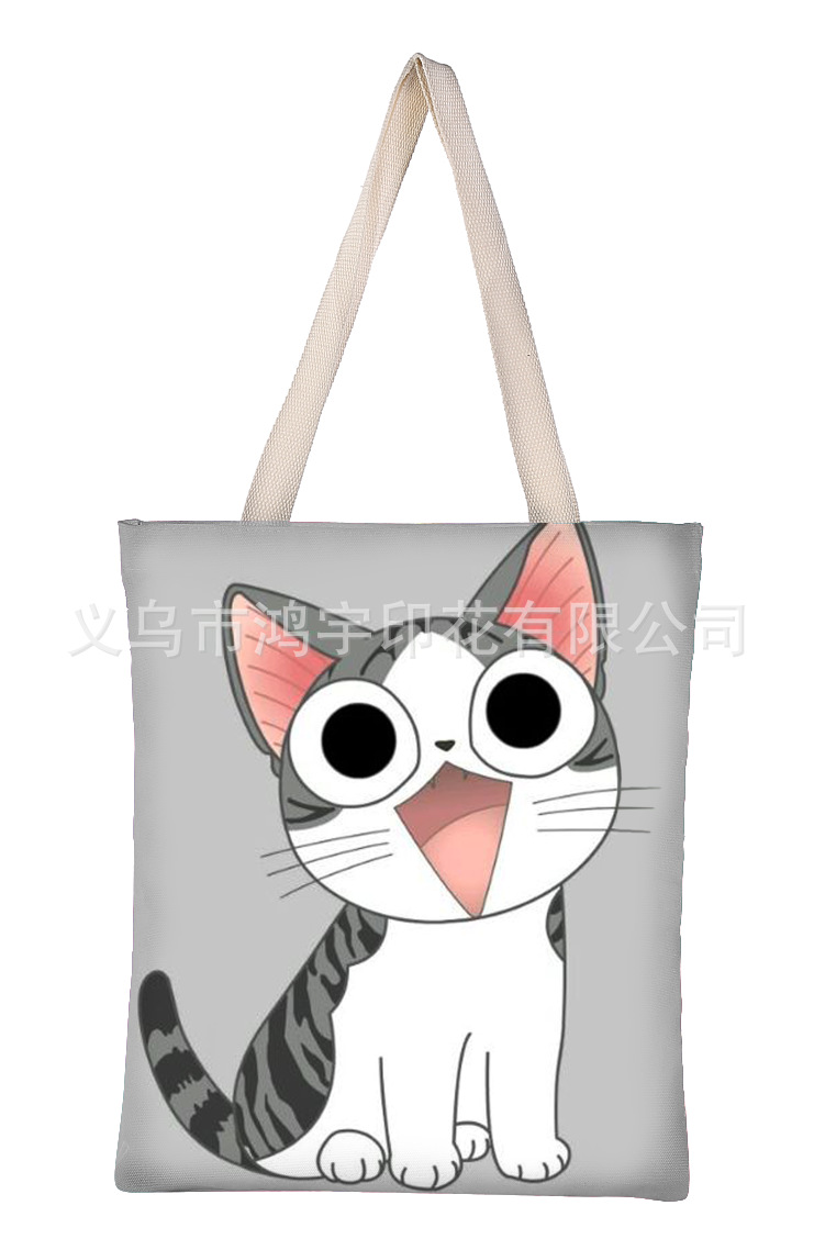 Cute Dragen-Li M Canvas Bag Multi-Functional Portable Cotton Handbag with Hand Gift Large Capacity Storage Shoulder Bag