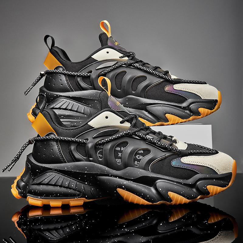 男鞋子夏季初中学生炫酷老爹鞋ins潮青少年春秋款增高厚底运动鞋