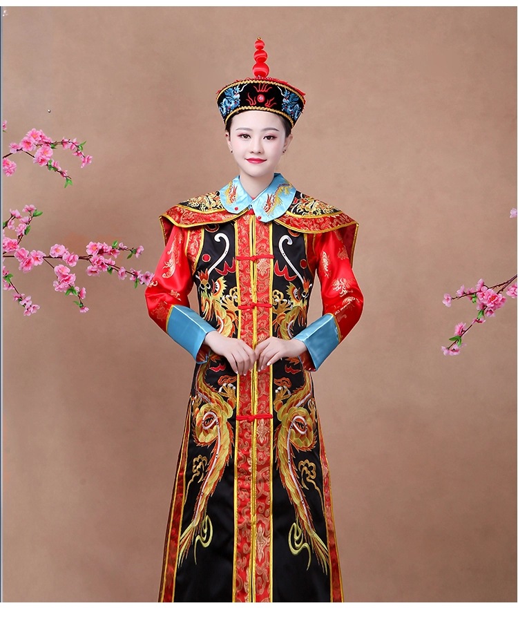 儿童成人龙袍凤袍 清朝古装宫廷皇帝皇后服装成人太子汉服演出