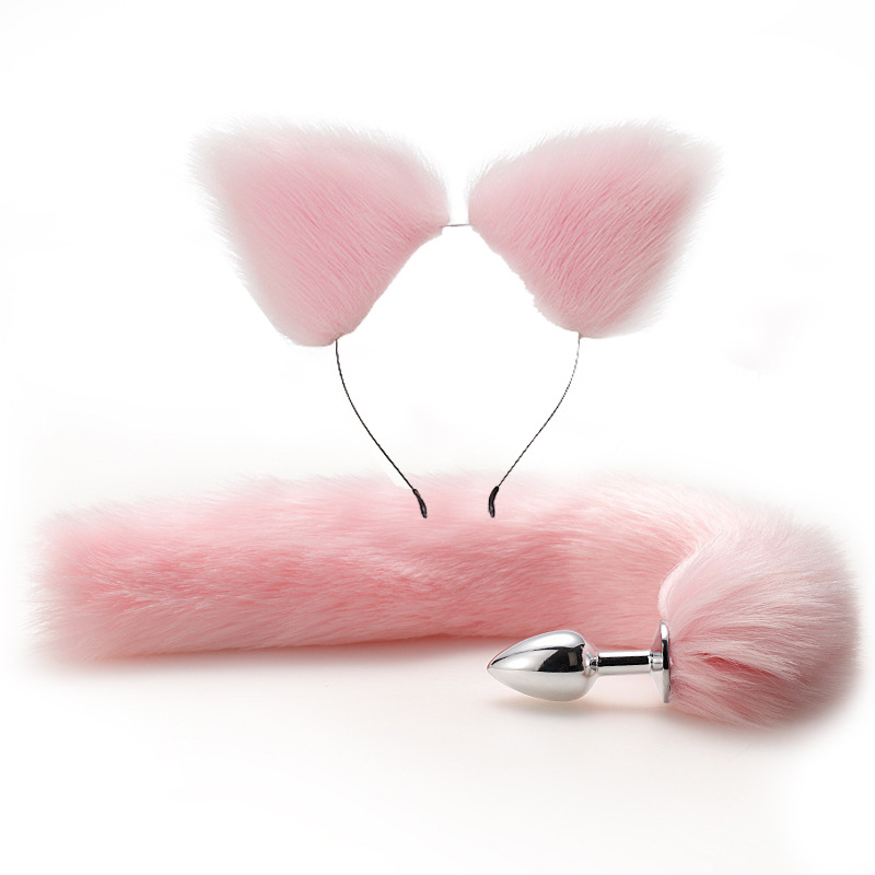 smsexy fox tail butt plug metal anal plug adult supplies toy artificial tail suit play manufacturer
