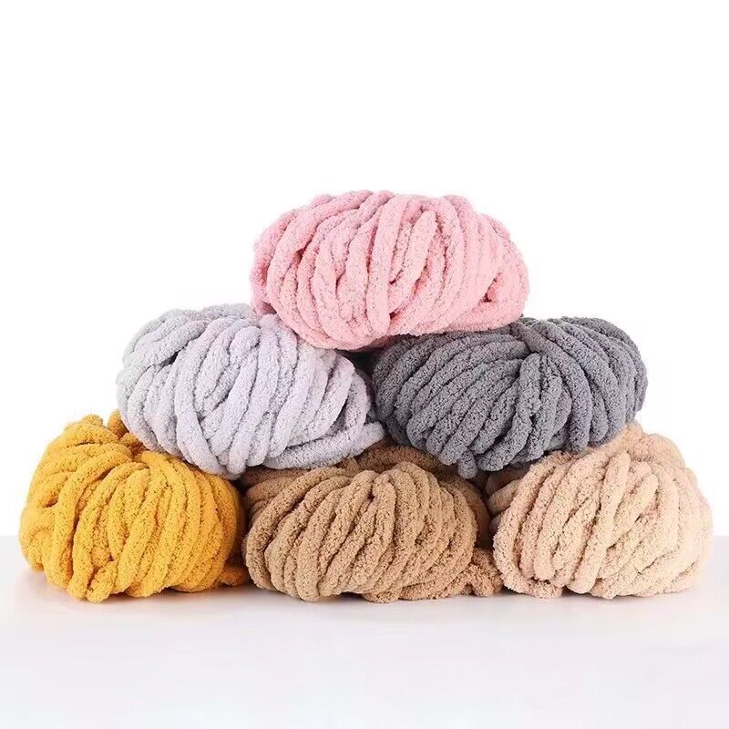 Super Thick Ice Thread Sausage Yarn Knitting Wire Scarf Thread Cushion Milk Cotton Wool Wholesale Handmade Woven Material Kit