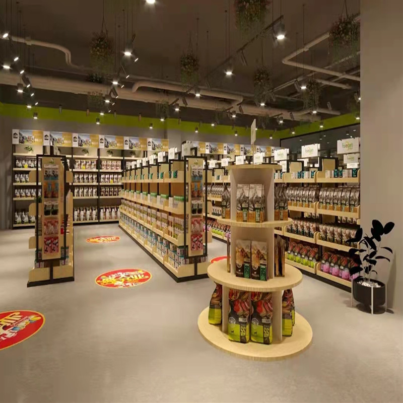 宠物店猫展示柜工具厂家货架中岛柜猫粮狗粮玩具宠物用品陈列临时