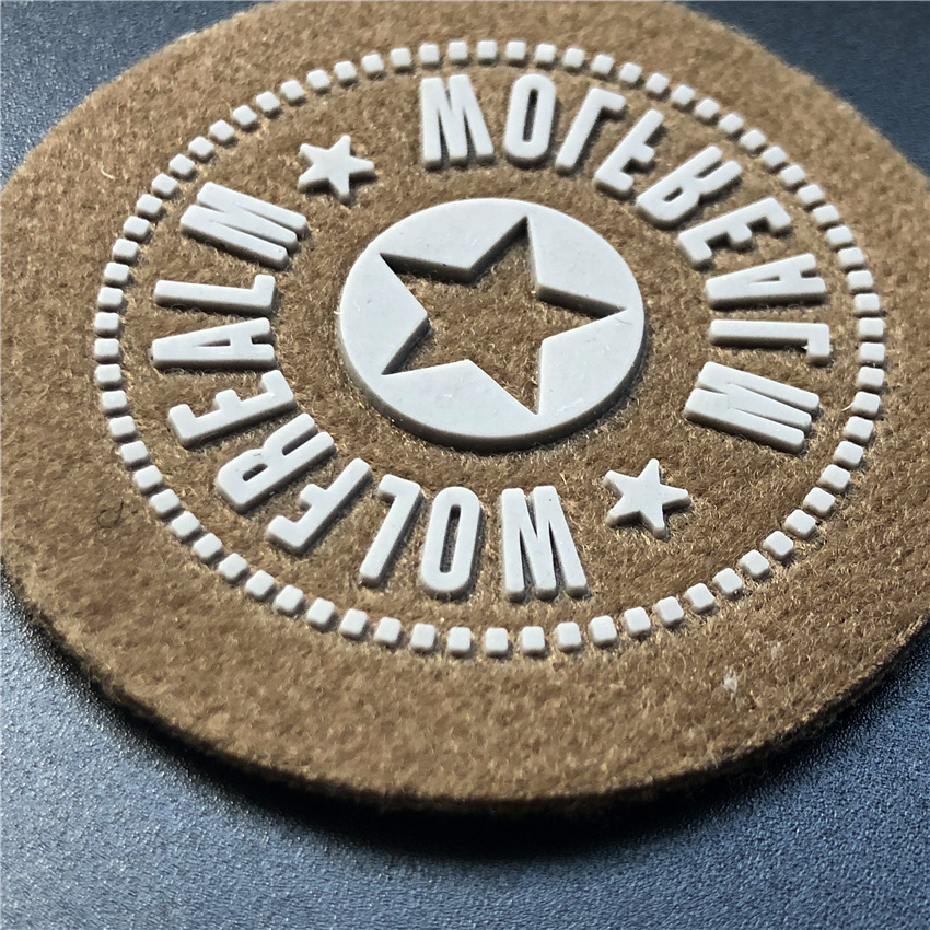 致凯定制硅胶植绒烫标烫画logo转烫定做立体牙刷标字母热转印商标