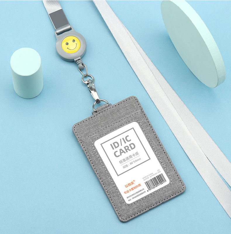 胸卡胸牌吊牌高档工作证挂牌易拉扣工牌胸牌伸缩扣员工工作牌厂牌