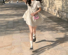 新中式女装国风改良旗袍连衣裙子夏季绝美奶fufu公主蓬蓬裙小个子